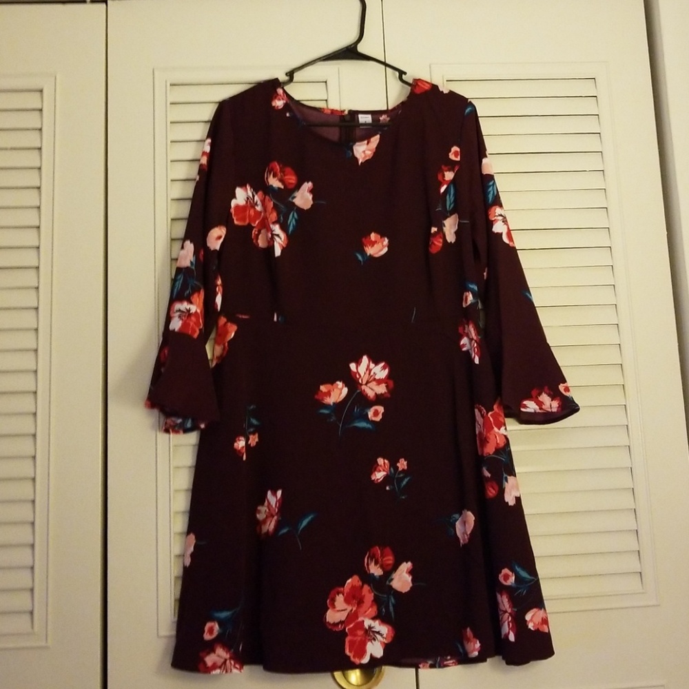 Flower dress looks great with boots